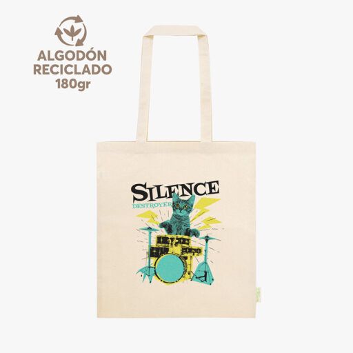 Bolsa algodón reciclado 180gr Transfer digital