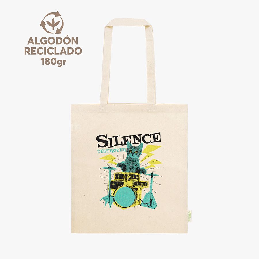 Bolsa algodón reciclado 180gr Transfer digital