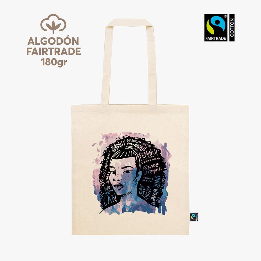 Bolsa algodón Fairtrade 180gr DTG
