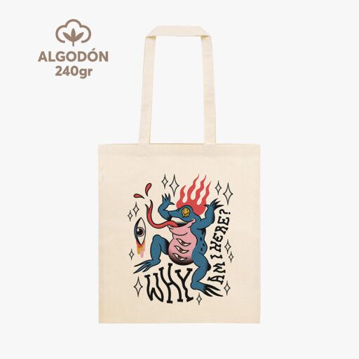 Bolsa algodón 240gr natural DTG