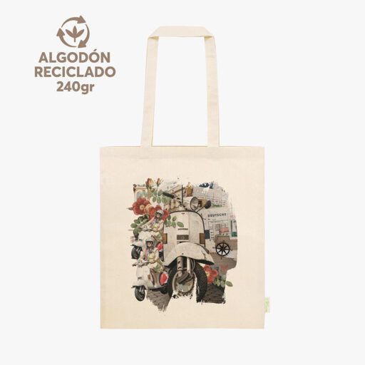 Bolsa algodón reciclado 240gr DTG