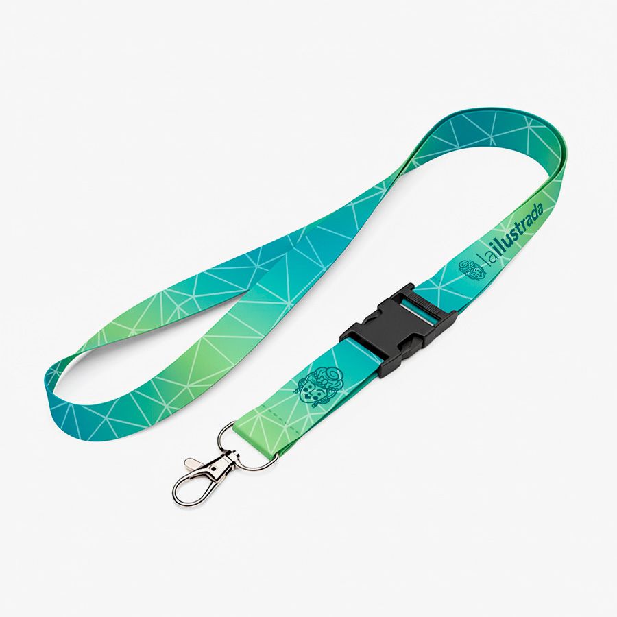 Lanyards con hebilla Full Print de RPET 20mm