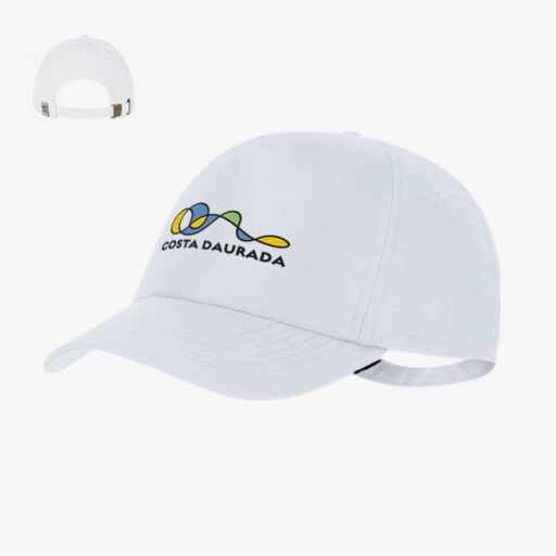 Gorra de poliéster RPET con protección UV50 y hebilla