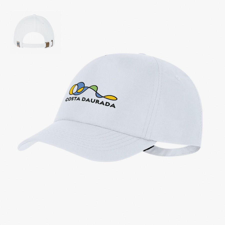 Gorra de poliéster RPET con protección UV50 y hebilla