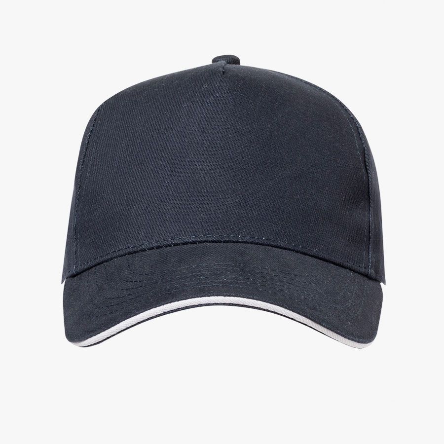 Gorra 5 paneles de algodón peinado 250gr y hebilla - Imagen 4