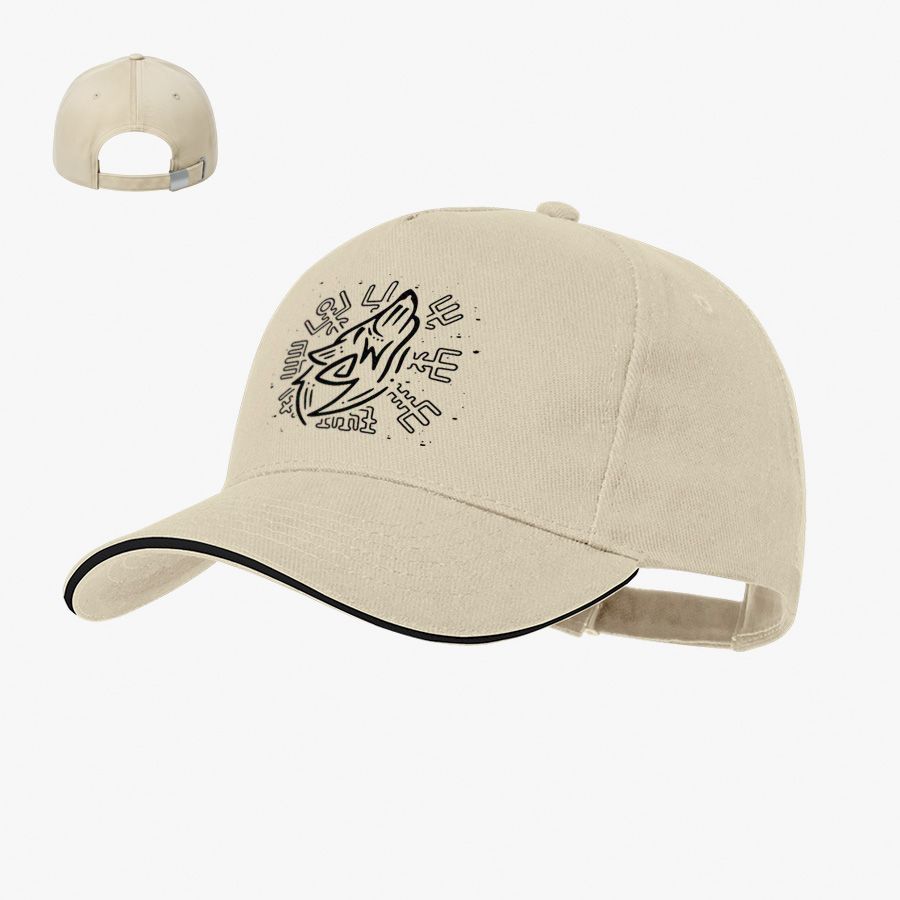 Gorra 5 paneles de algodón peinado 250gr y hebilla