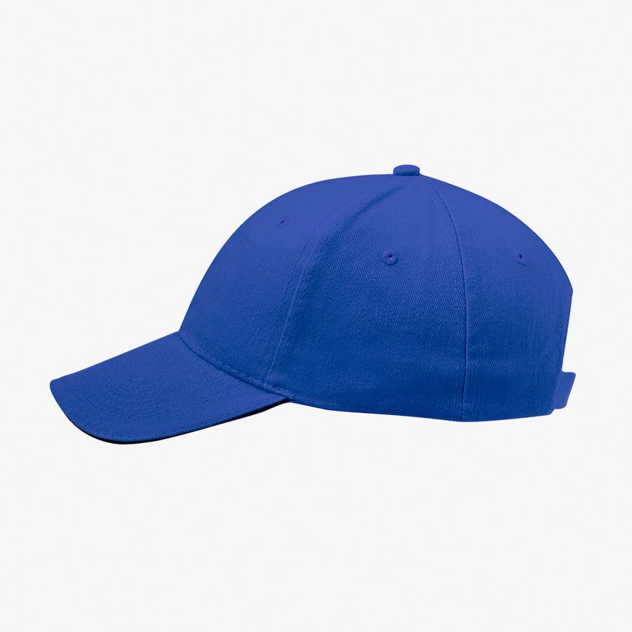 Gorra 6 paneles bicolor de algodón peinado - Imagen 4
