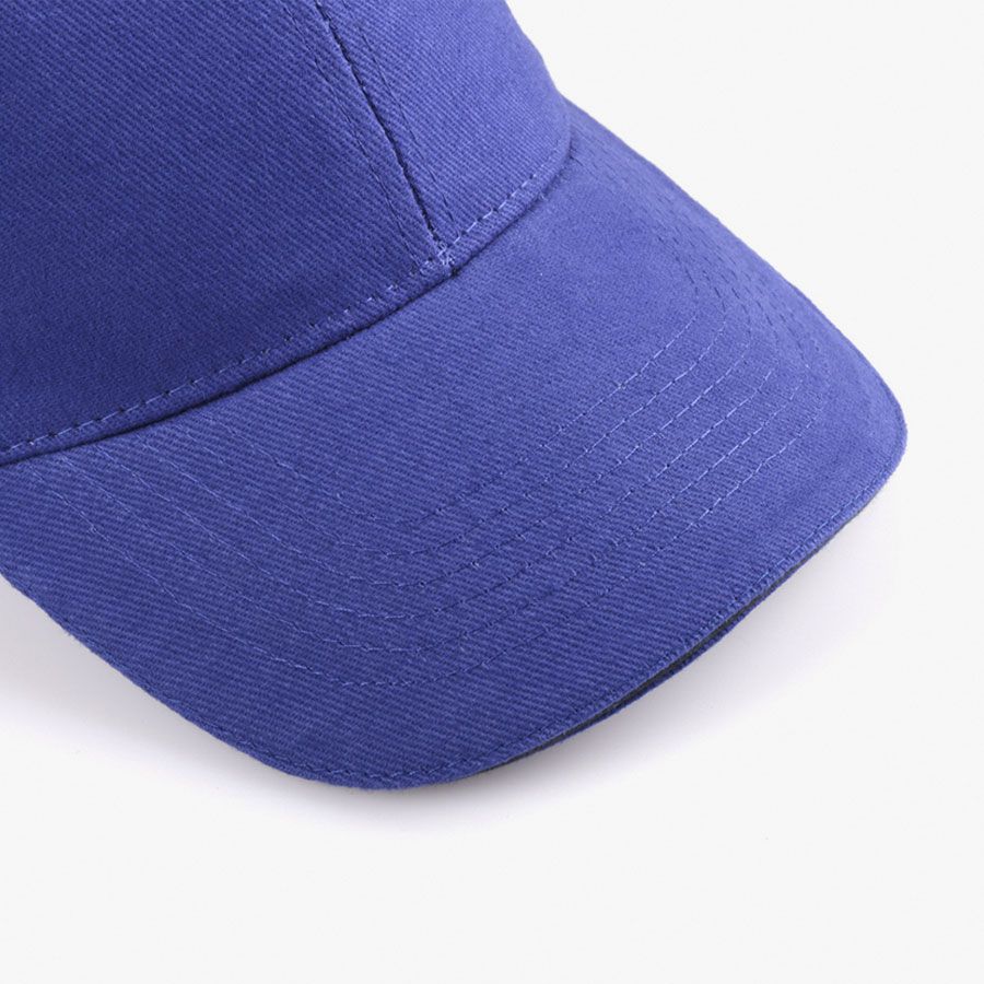 Gorra 6 paneles bicolor de algodón peinado - Imagen 2