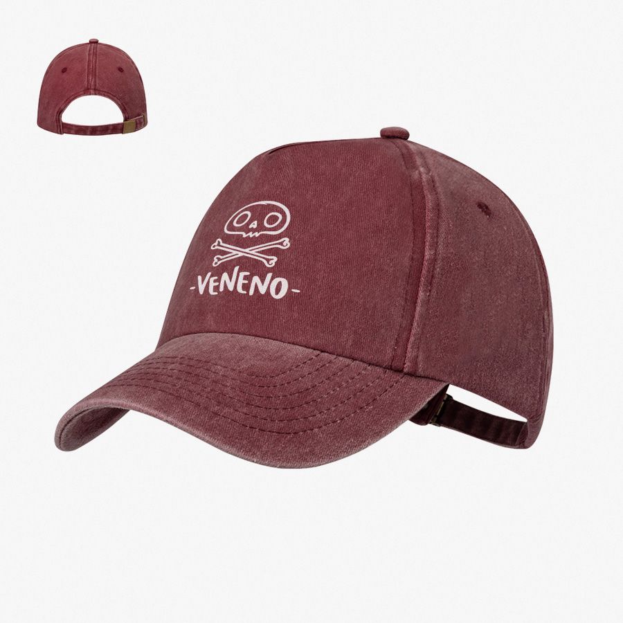Gorra efecto lavado 5 paneles de algodón