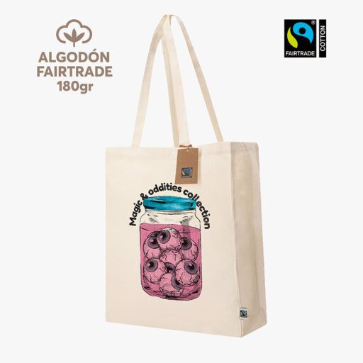 Bolsa ancha algodón Fairtrade 180gr DTG