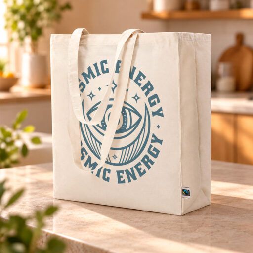 Alternative view of Bolsa ancha algodón Fairtrade 180gr Transfer digital