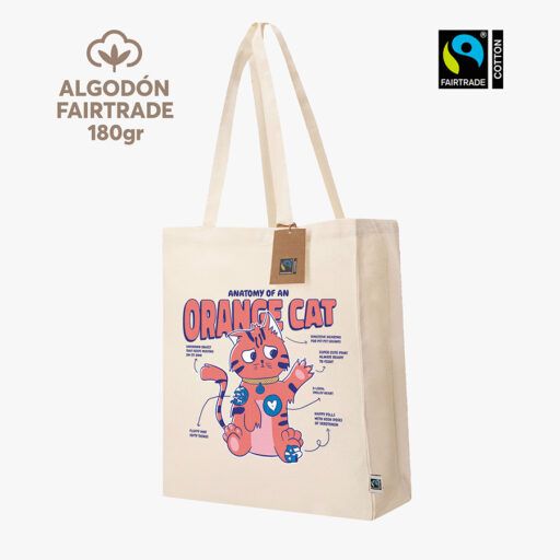 Bolsa ancha algodón Fairtrade 180gr Transfer digital