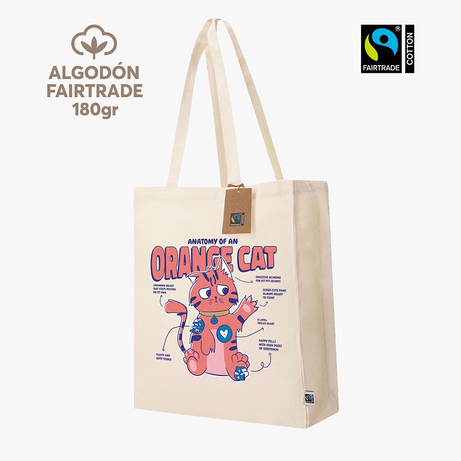 Bolsa ancha algodón Fairtrade 180gr Transfer digital