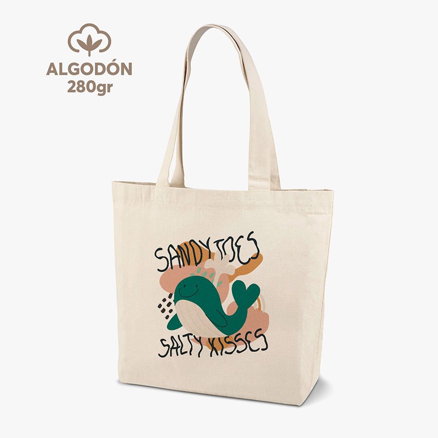 Bolsa ancha con bolsillo 280gr DTG