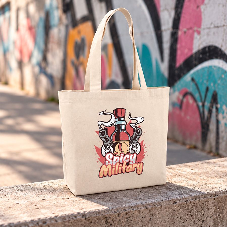 Bolsa ancha con bolsillo 280gr Transfer digital - Imagen 2