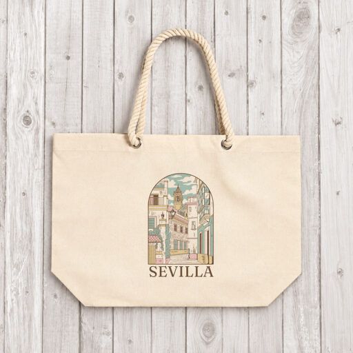 Alternative view of Bolsa ancha asa de cuerda 220gr DTG