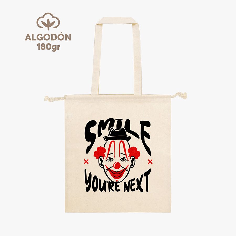 Bolsa algodón 180gr con cuerdas ajustables Transfer digital
